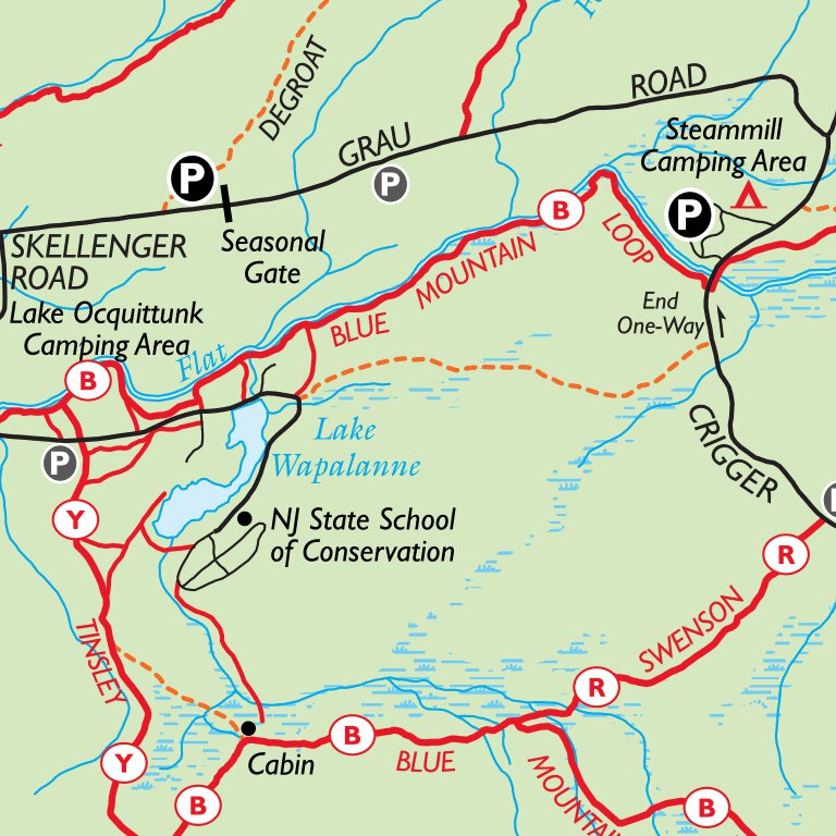 Stokes State Forest - NJ State Parks Map by New York-New Jersey Trail
