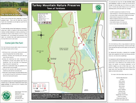 New York-New Jersey Trail Conference Turkey Mountain Nature Preserve - Yorktown Parks digital map