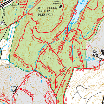 Westchester (Rockefeller State Park Preserve - Map 130) : 2025 : Trail Conference Preview 2