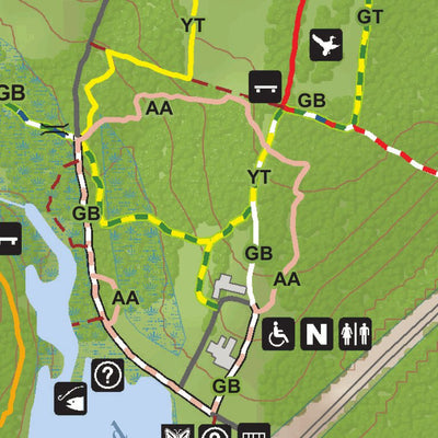 New York State Parks Caleb Smith State Park Preserve Trail Map digital map