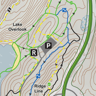 New York State Parks Clarence Fahnestock State Park Winter Trail Map digital map