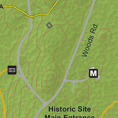 New York State Parks Clermont State Historic Site Trail Map digital map