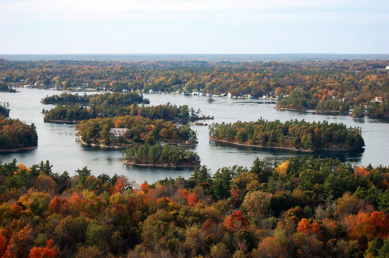 Aerial view of Thousand Islands National Park