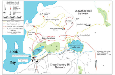 Nickel District Conservation Authority BioSki Snowshoe Trails digital map
