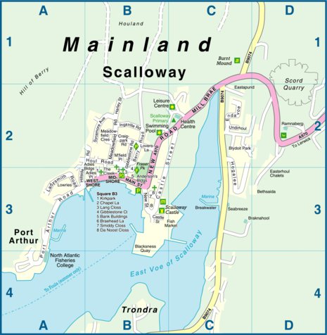 Nicolson Digital Ltd Scalloway digital map