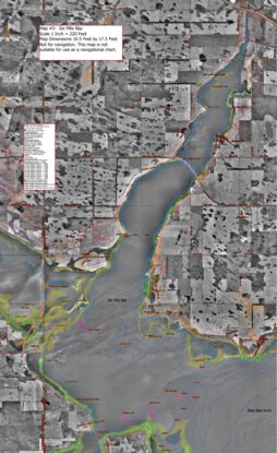 None 8452 Detailed Map #5 - Six Mile Bay Area of Devils Lake North Dakota digital map