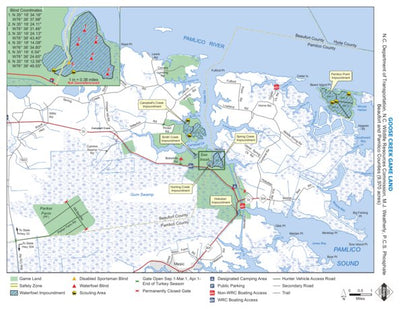 North Carolina Wildlife Resources Commission Goose Creek Game Land digital map