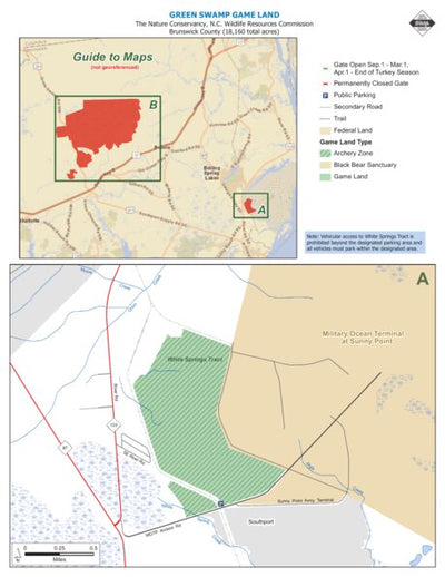 North Carolina Wildlife Resources Commission Green Swamp Game Land A overview bundle exclusive