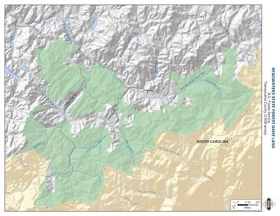 North Carolina Wildlife Resources Commission Headwaters State Forest Game Land digital map