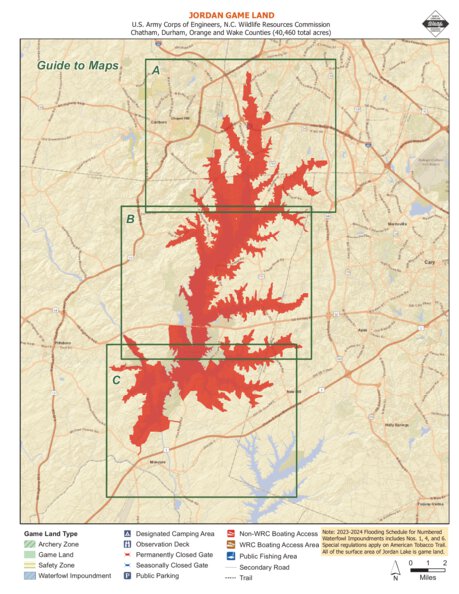 Green River Game Land Map by North Carolina Wildlife Resources