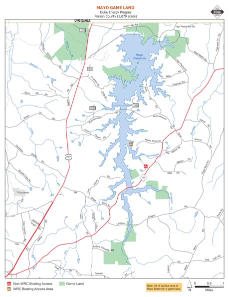 Mayo Game Land Map By North Carolina Wildlife Resources Commission North Carolina Wildlife Resources Commission Mayo Game Land Digital Map 