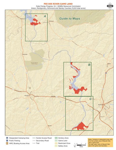 North Carolina Wildlife Resources Commission Pee Dee River Game Land bundle