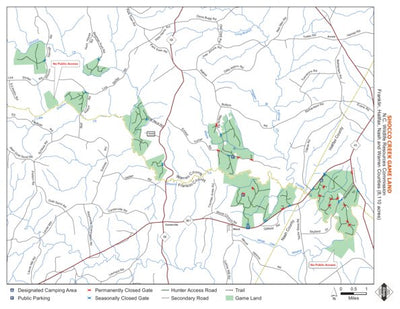 North Carolina Wildlife Resources Commission Shocco Creek Game Land digital map