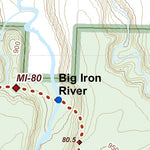 North Country Trail Association NCT MI-013 digital map