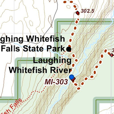 North Country Trail Association NCT MI-048 digital map