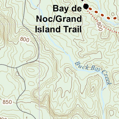 North Country Trail Association NCT MI-051 digital map