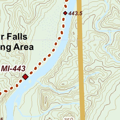 North Country Trail Association NCT MI-074 digital map