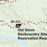 North Country Trail Association NCT MI-075 digital map