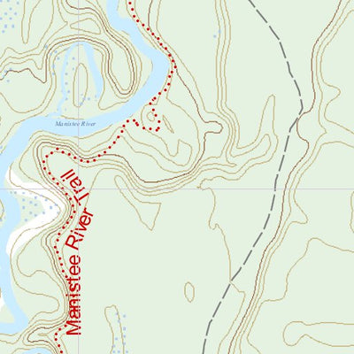 North Country Trail Association NCT MI-126 digital map