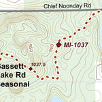 North Country Trail Association NCT MI-160 digital map