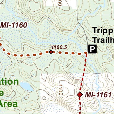 North Country Trail Association NCT MI-179 digital map