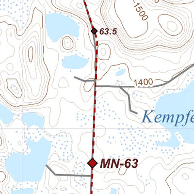 North Country Trail Association NCT MN-013 digital map