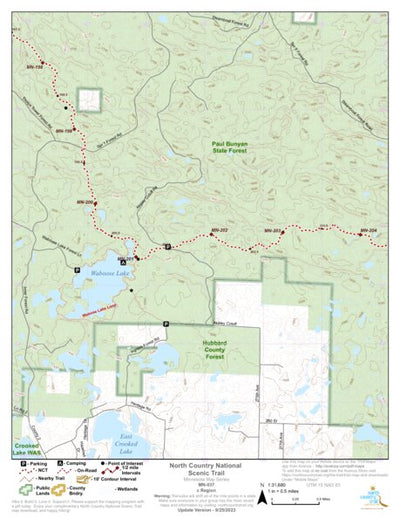 North Country Trail Association NCT MN-037 digital map