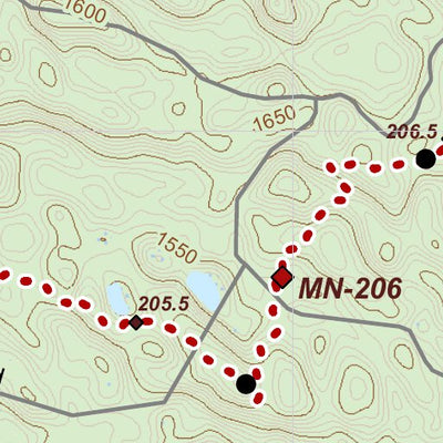 North Country Trail Association NCT MN-038 digital map