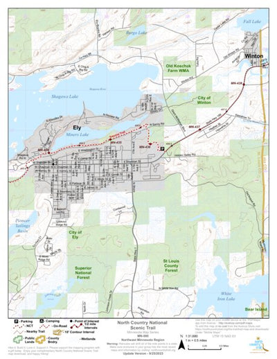 North Country Trail Association NCT MN-080 digital map