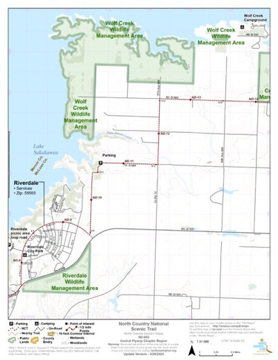 North Country Trail Association NCT ND-002 digital map