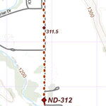 North Country Trail Association NCT ND-058 digital map