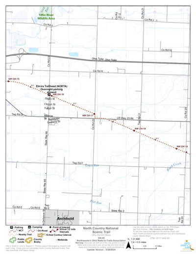 North Country Trail Association NCT NW OH-05 digital map