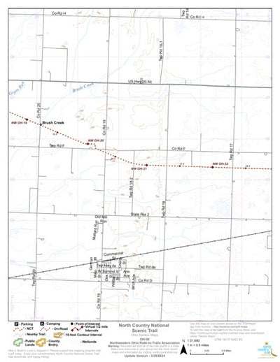 North Country Trail Association NCT NW OH-06 digital map