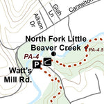 North Country Trail Association NCT PA-001 digital map