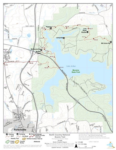 North Country Trail Association NCT PA-008 digital map