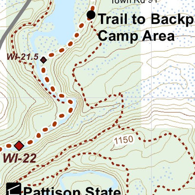 North Country Trail Association NCT WI-003 digital map