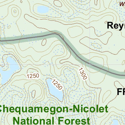 North Country Trail Association NCT WI-018 digital map