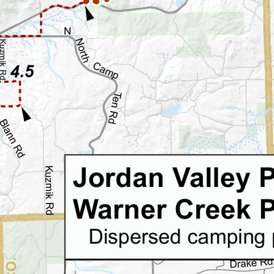 North Country Trail Association North Country Trail Association's Jordan Valley 45 Chapter Brochure Map digital map