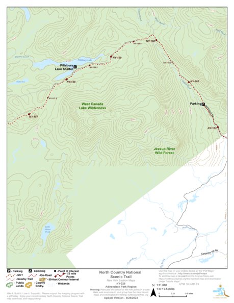 North Country Trail Association NY-026 digital map
