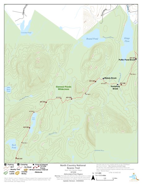 North Country Trail Association NY-030 digital map