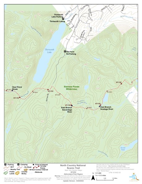 North Country Trail Association NY-032 digital map