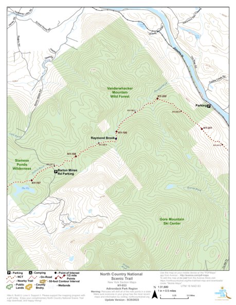 North Country Trail Association NY-033 digital map