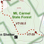 North Country Trail Association VT-009 digital map