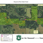 North Dakota Forest Service Sheyenne River State Forest digital map