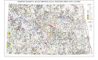 North Dakota Game and Fish Department 2023 Electronically Posted Private Lands (Public Lands Version) digital map