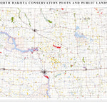 North Dakota Game and Fish Department 2023 PLOTS Guide digital map