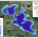 North Dakota Game and Fish Department Alkali Lake - Sargent County digital map