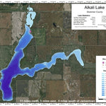 North Dakota Game and Fish Department Alkali Lake - Stutsman County digital map