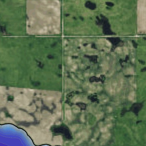 Alkaline Lake Kidder County Map by North Dakota Game and Fish