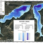 North Dakota Game and Fish Department Arroda Lakes West and East - Oliver County digital map